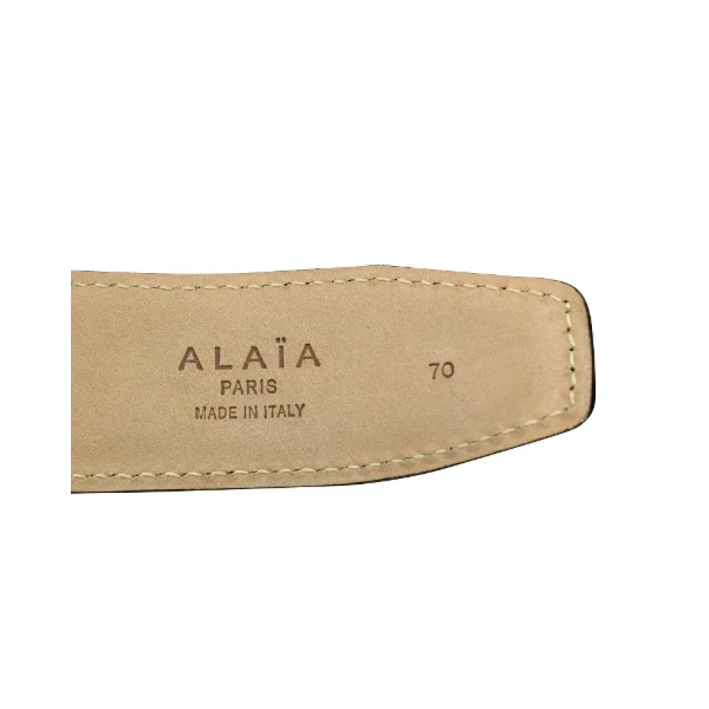 Alaïa Pre-owned Leather belts Black Dames