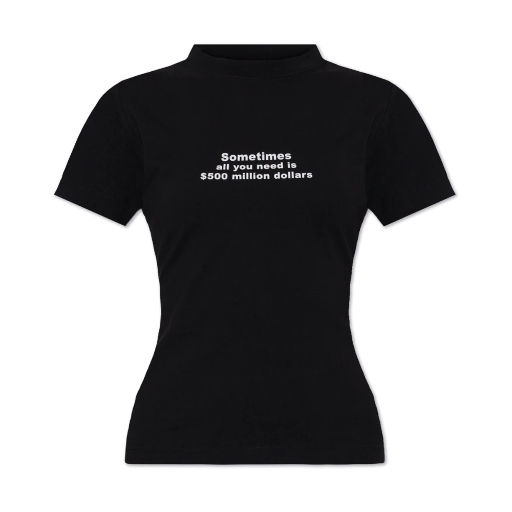 Vetements T-shirt met print Black Dames