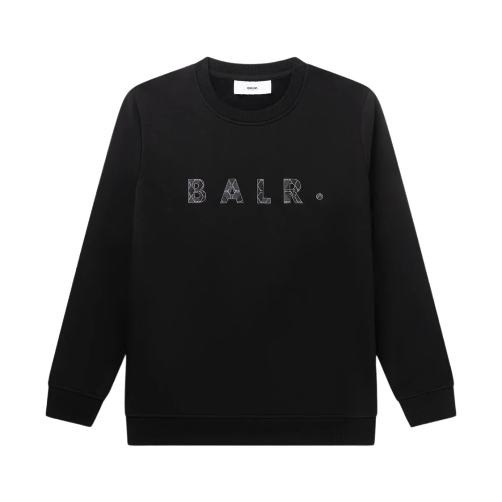 Balr. Reguliere Crew Neck Jet Black Sweatshirt Black Heren