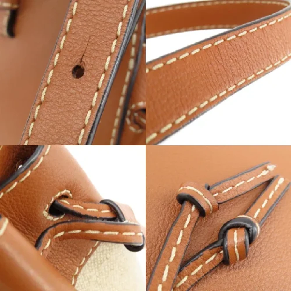 Loewe Pre-owned Canvas handbags Brown Dames
