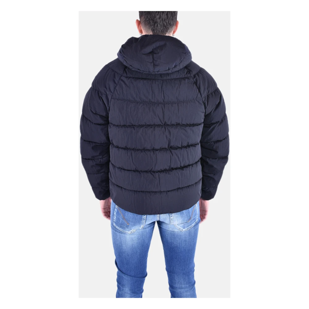 C.P. Company Hooded Ritsjack Navy Eco Chrome Blue Heren