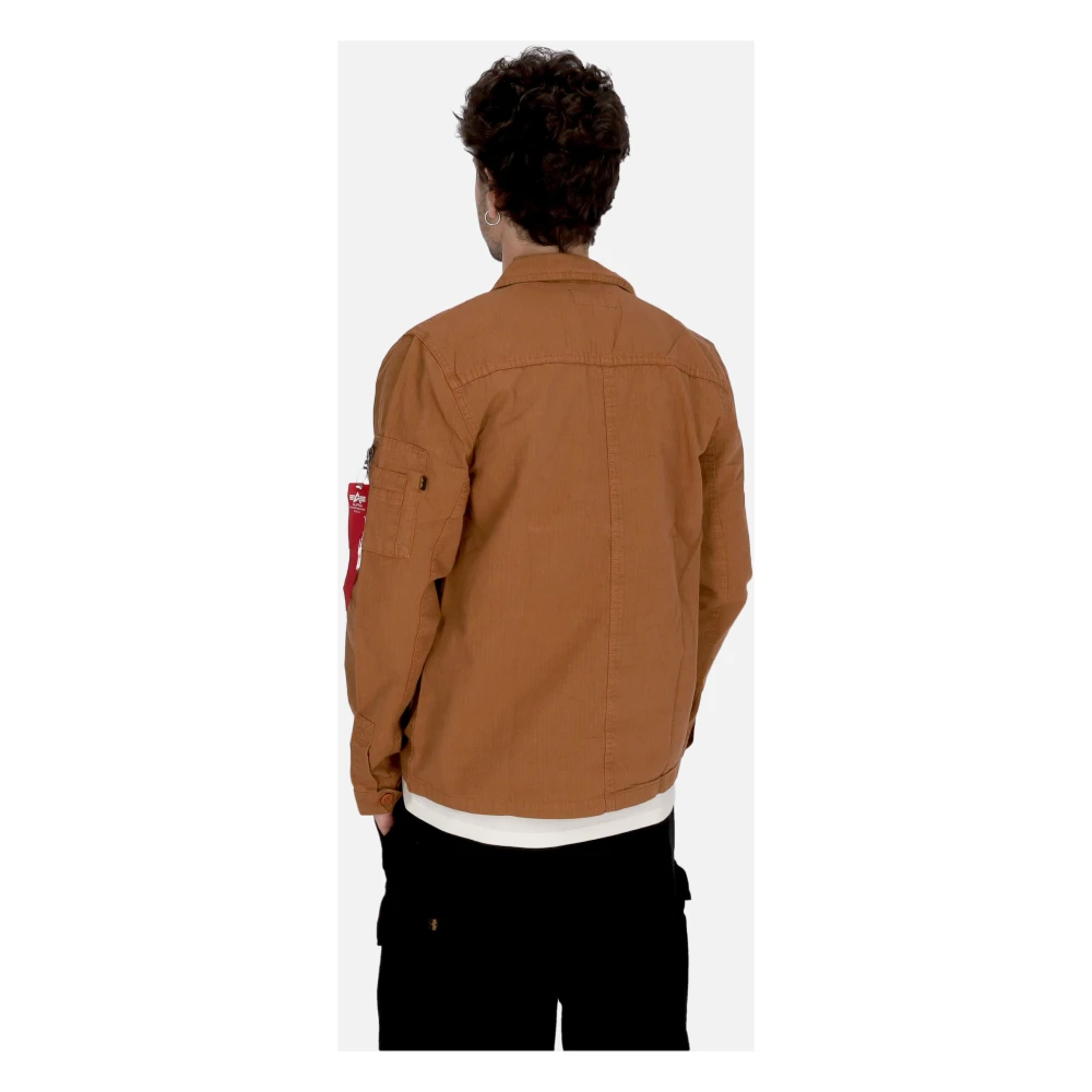 alpha industries Ripstop Cargo Overshirt Jas Hazel Brown Heren