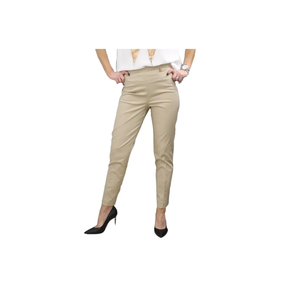 Alviero Martini 1a Classe Stijlvolle Herenbroeken Beige Dames