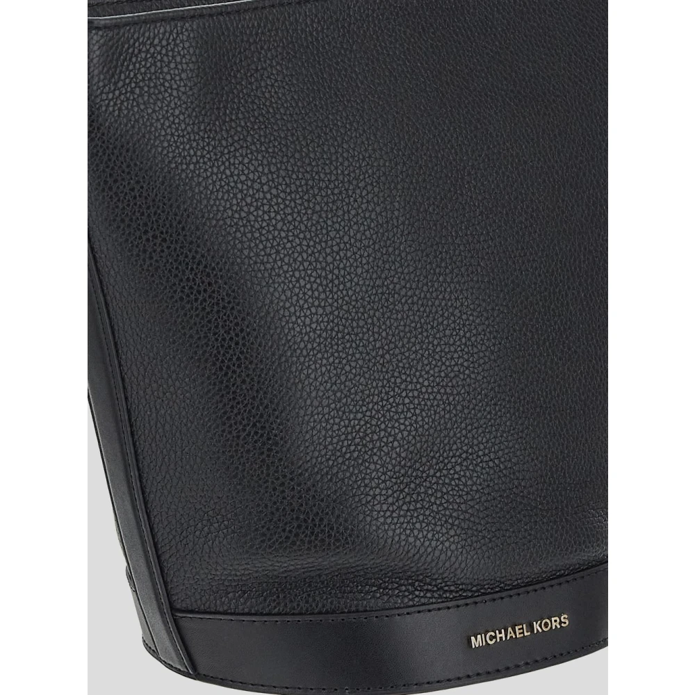 Michael Kors Leren Schoudertas Black Dames