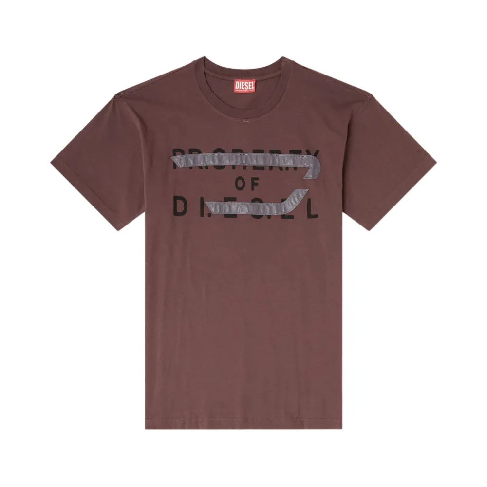 Diesel Men's Brown T-Shirts, M, T-Norm-V11
