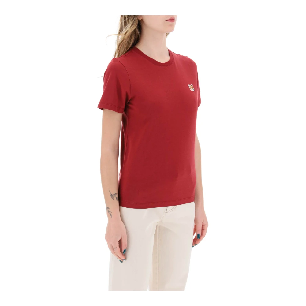 Maison Kitsuné T-Shirts Red Dames