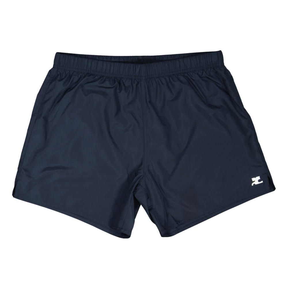 Courrèges Blauwe Logo Zwemshorts Lente-Zomer 2025 Blue Heren