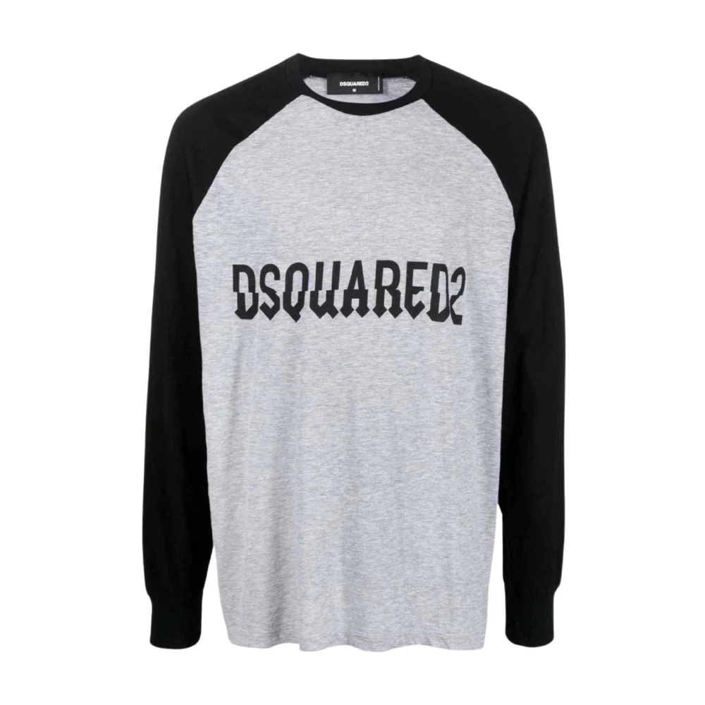 Dsquared2 Men's Grey/Black Logo Sweatshirt