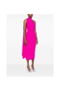 magenta-pink-one-shoulder-dress-with-scarf