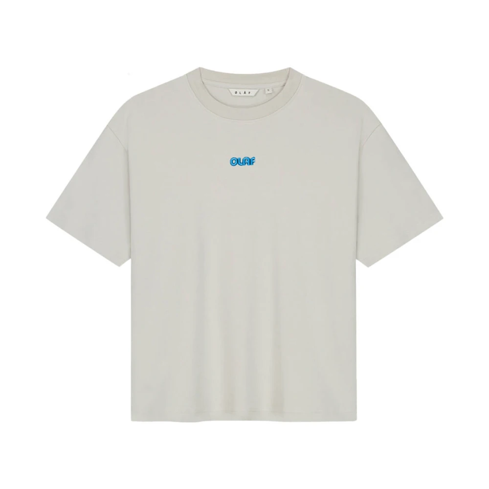 Olaf Hussein Retro Logo Box Tee Beige Dames