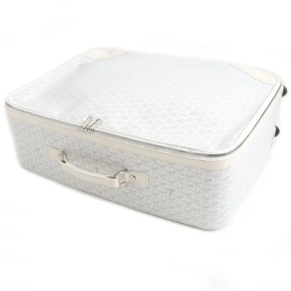 Goyard Vintage Pre-owned Leather travel-bags White Dames