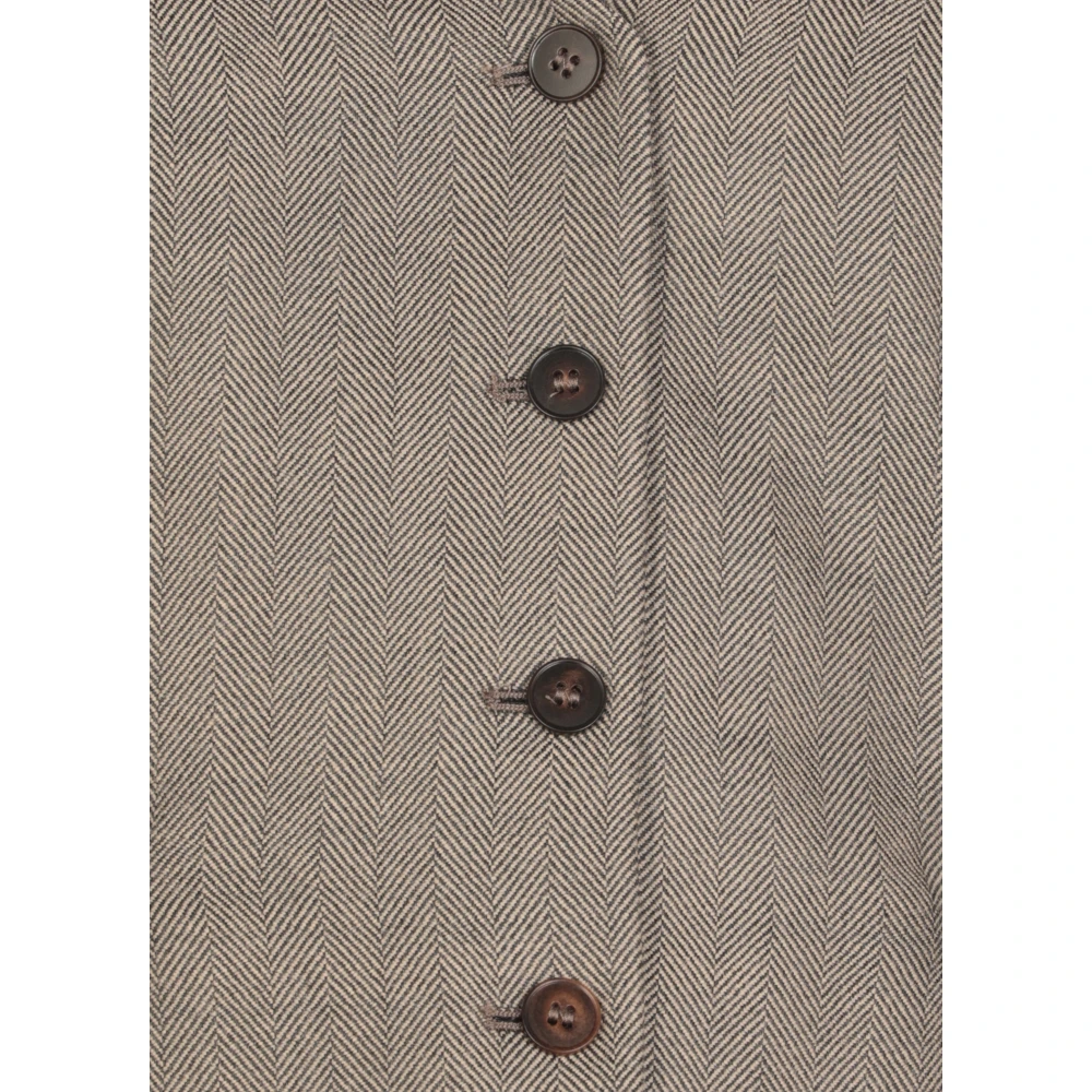 Antonelli Firenze Beige Wolmix Sweetheart Top Beige Dames