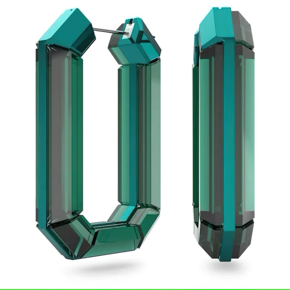 Swarovski Women's Green Statement Earrings - Earrings - One Size - Accessories