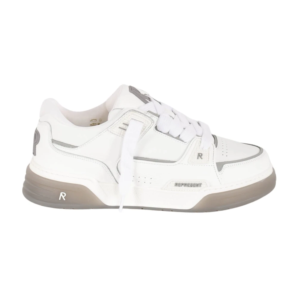 Represent Leren Sneakers met Logo Details Heren Schoenen Wit