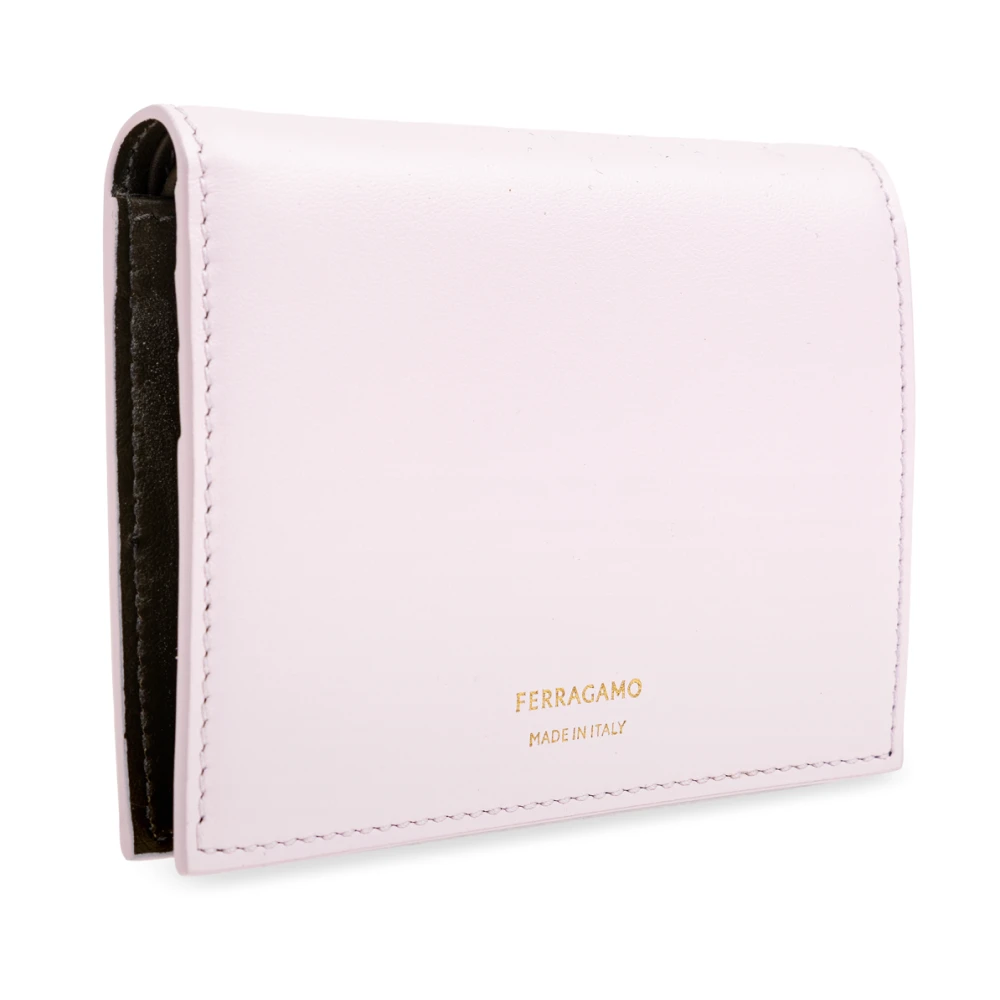 Salvatore Ferragamo Leren portemonnee Pink Dames