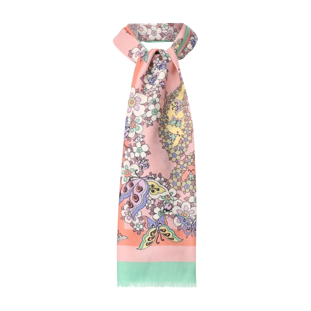 ETRO Luxe Zijde-Kasjmier Mix Sjaal Multicolor Dames