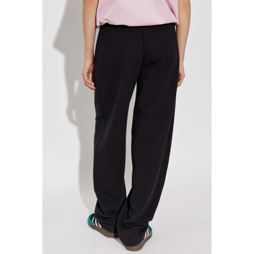 Emporio Armani Broek met toelopende pijpen Black Dames