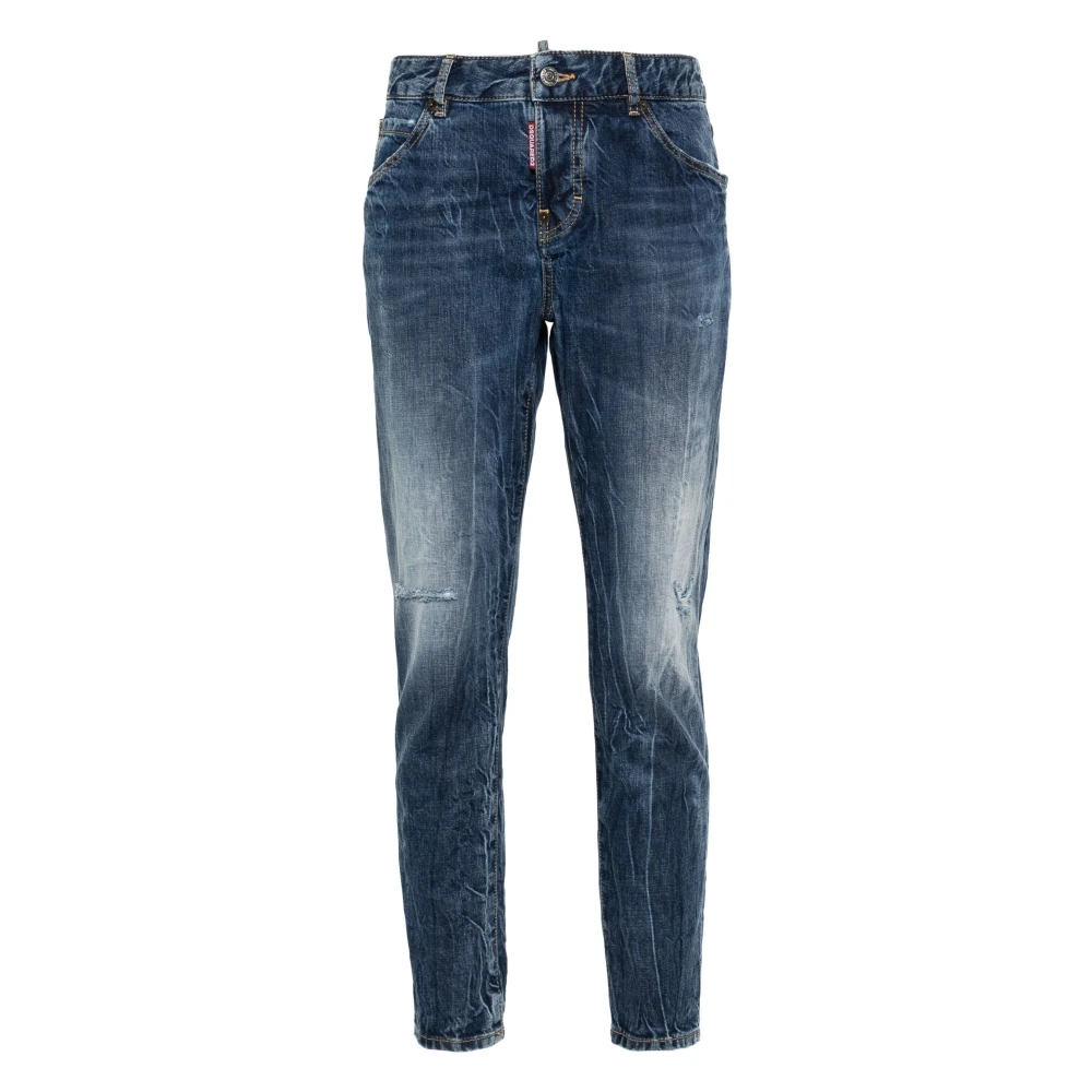 Dsquared2 Hoge Taille Cool Girl Tapered Jeans Blue Dames