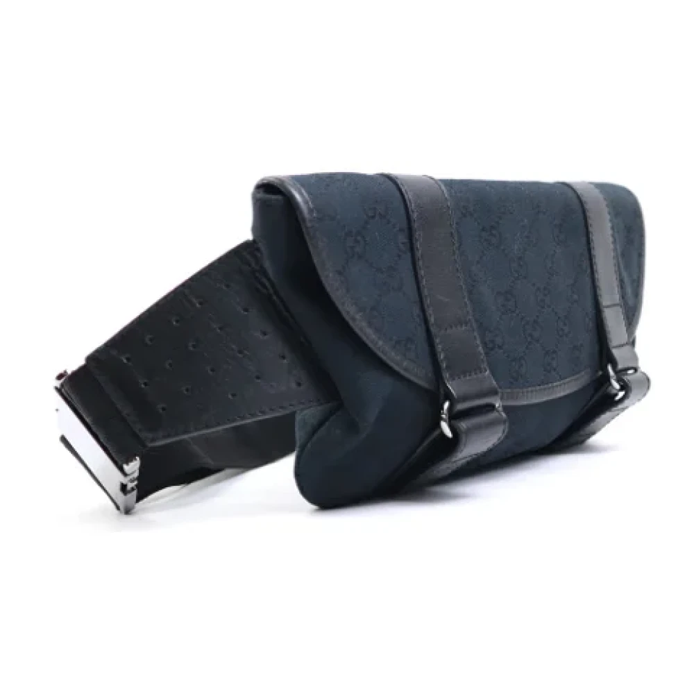 Gucci Vintage Pre-owned Canvas crossbody-bags Black Dames