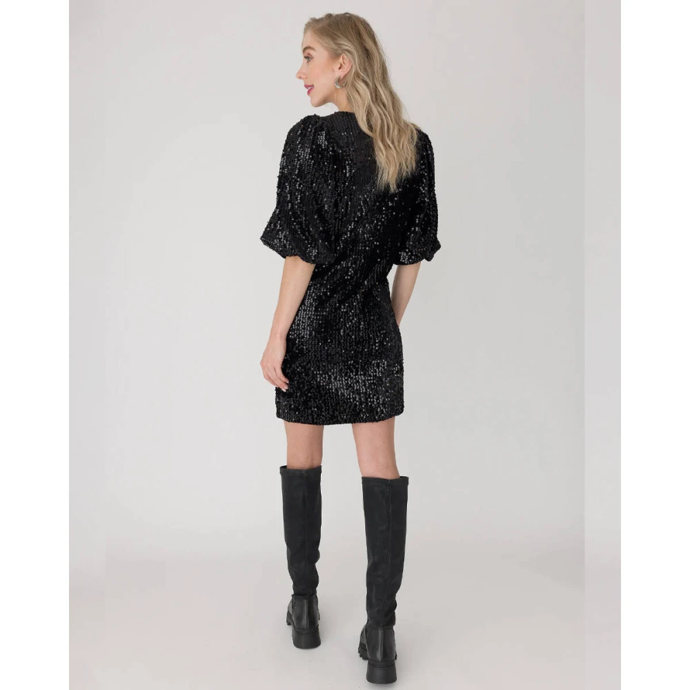 Anna Van Toor Elegante Jurk 74a06-03741 Black Dames