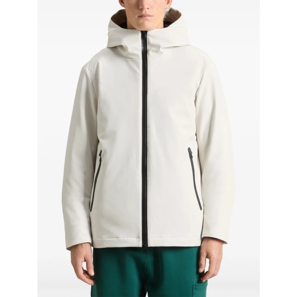 Woolrich Ivoor Winterjassen Beige Heren