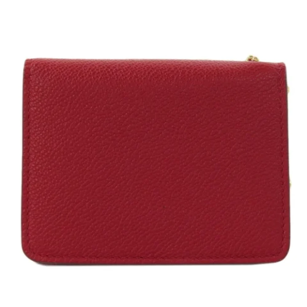 Bally Pre-owned Leather wallets Red Dames