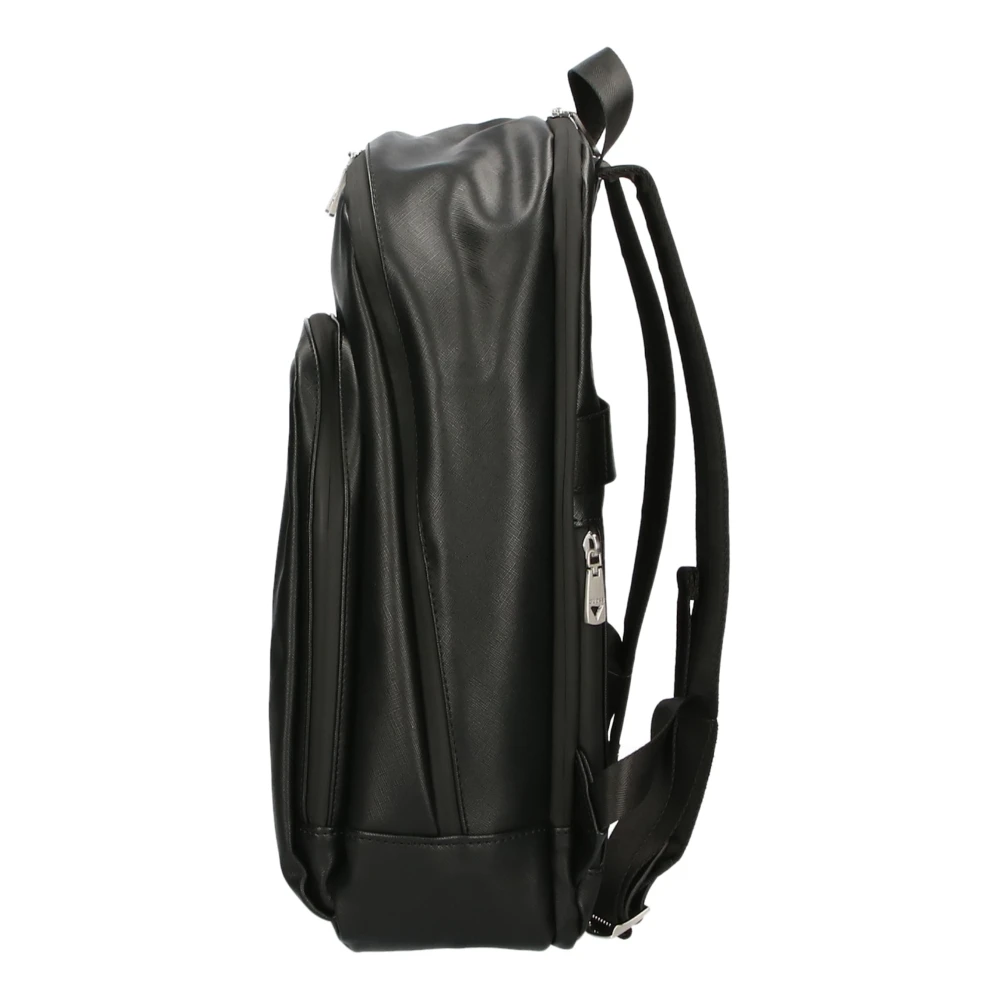Guess Zwarte rugzak met verticale rits Black Unisex