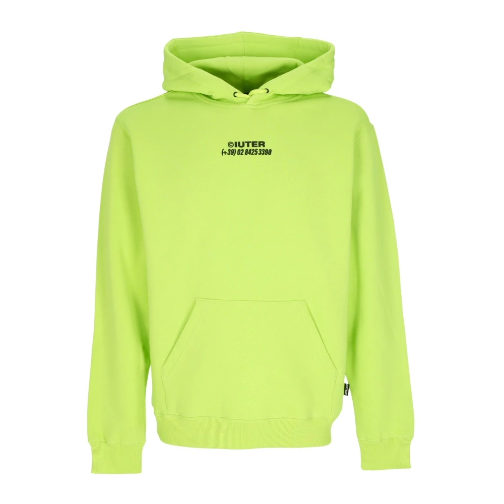 Iuter Paarden Hoodie Lime Sweatshirt met Lange Mouwen Green Heren