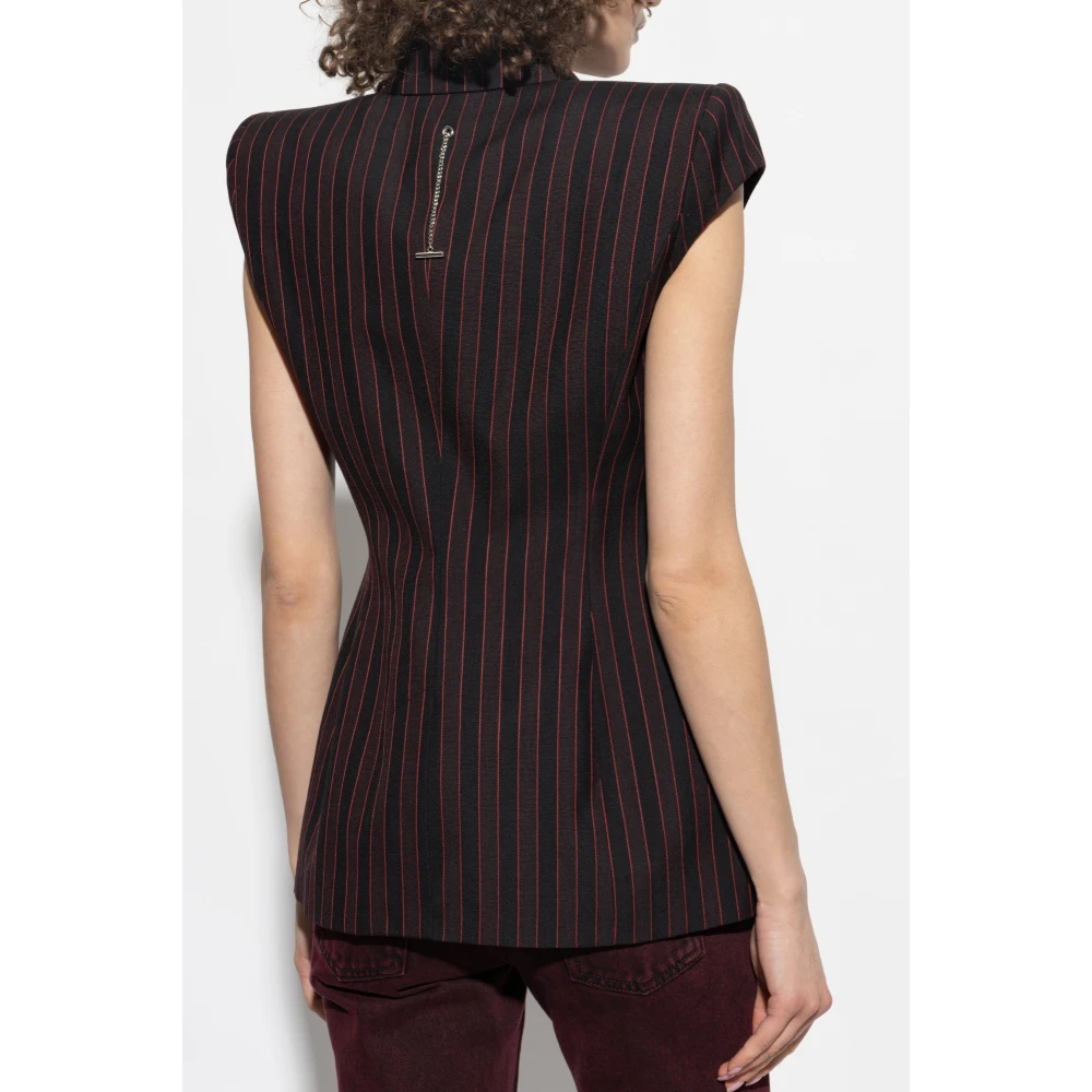 alexander mcqueen Wollen vest Black Dames