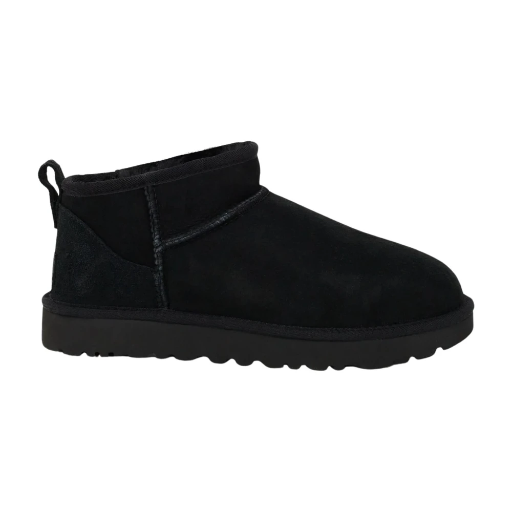 Ugg Black Winter Boots, Female, 8 Uk, Classic Ultra Mini Snow Boots