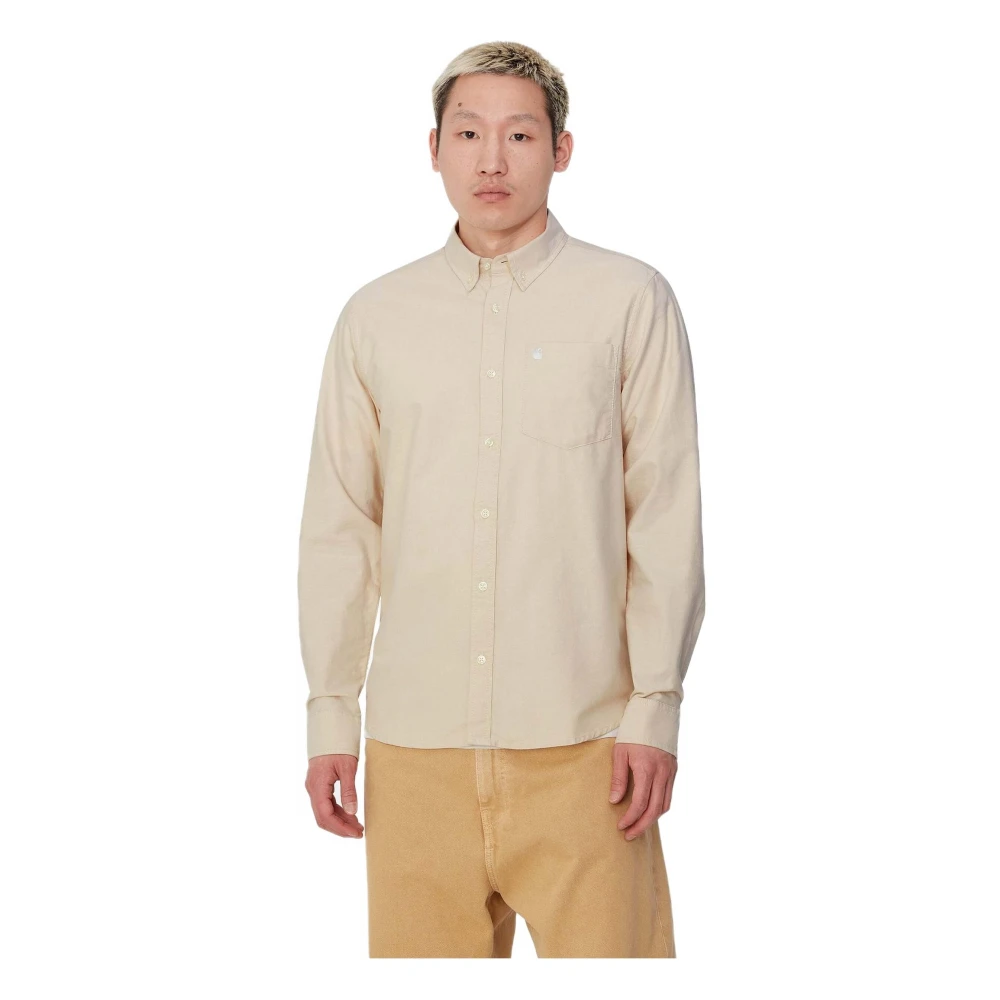 Carhartt WIP L S C-Logo Shirt Beige Heren