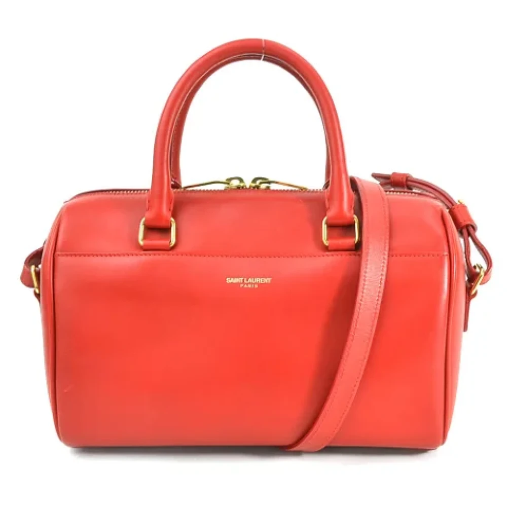 Pre-owned Rød skinn Saint Laurent Baby Duffle Bag