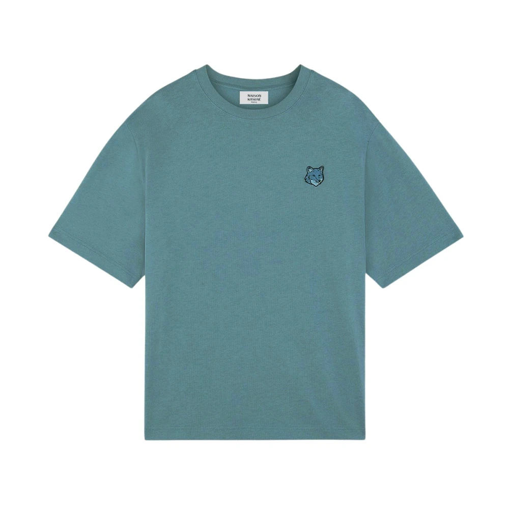 Maison Kitsuné Vos Katoenen T-Shirt Green Heren