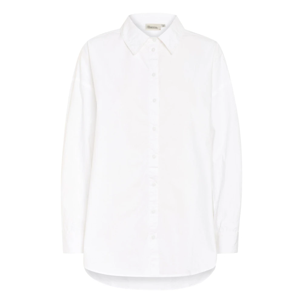 My Essential Wardrobe Women's White Boxy Shirt Bright Blouse - Shirts - 2XL - Blouses & Shirts