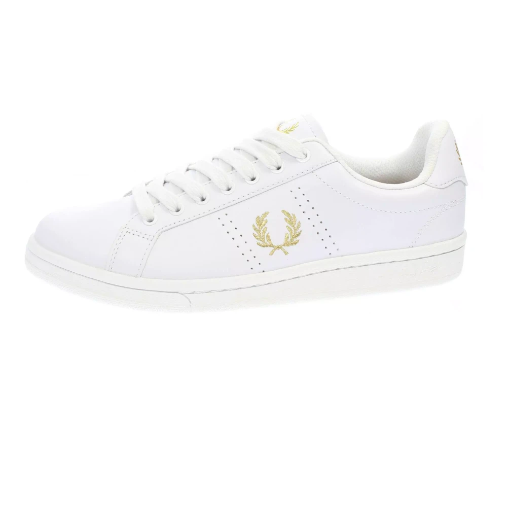 Fred Perry Sneaker in leer en rubber Heren Schoenen Wit