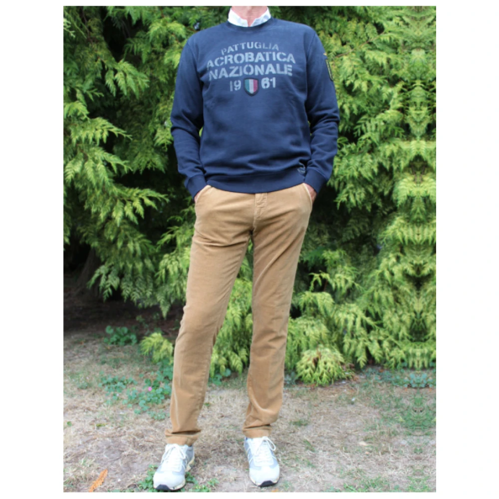 aeronautica militare Vintage Gewassen Sweatshirt Blue Heren