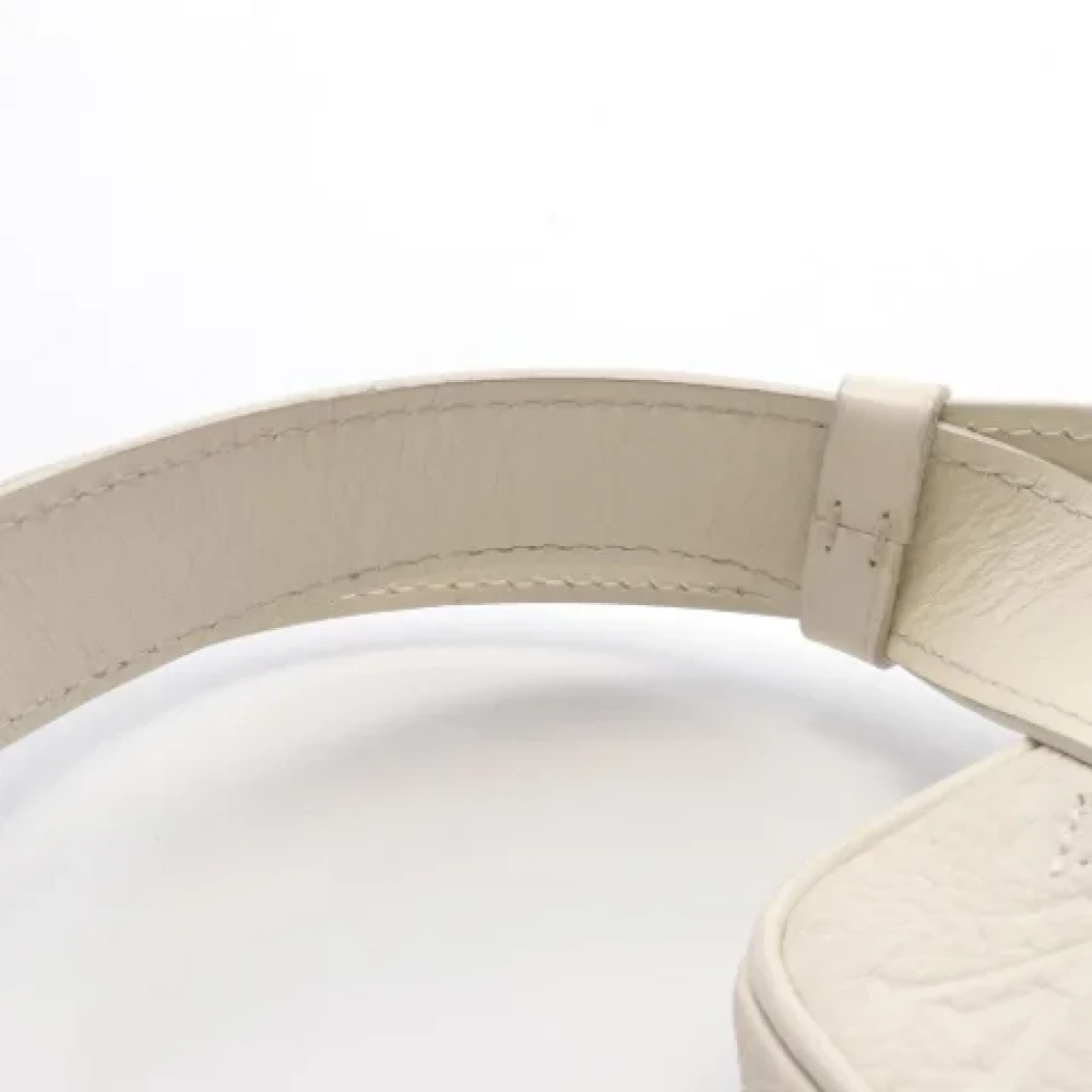 Louis Vuitton Vintage Pre-owned Leather shoulder-bags White Dames