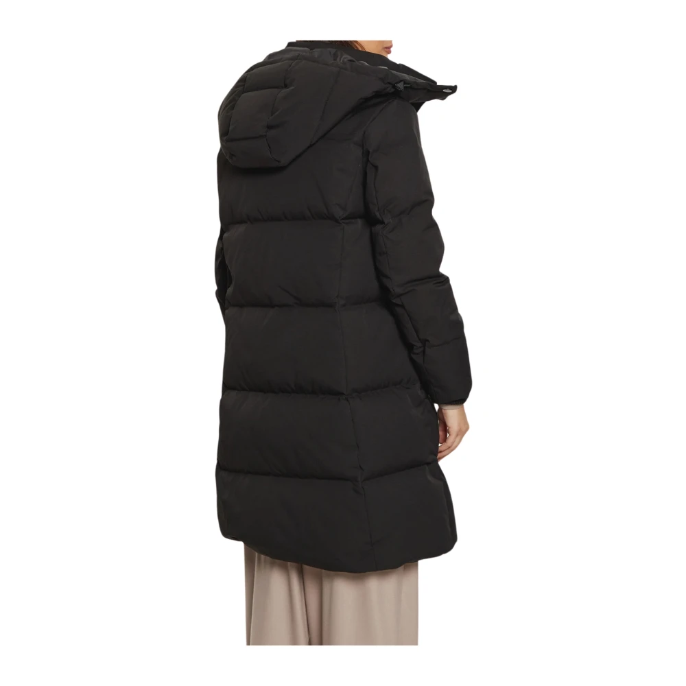 Guess Echte Dons Jet Black Winterjas Black Dames