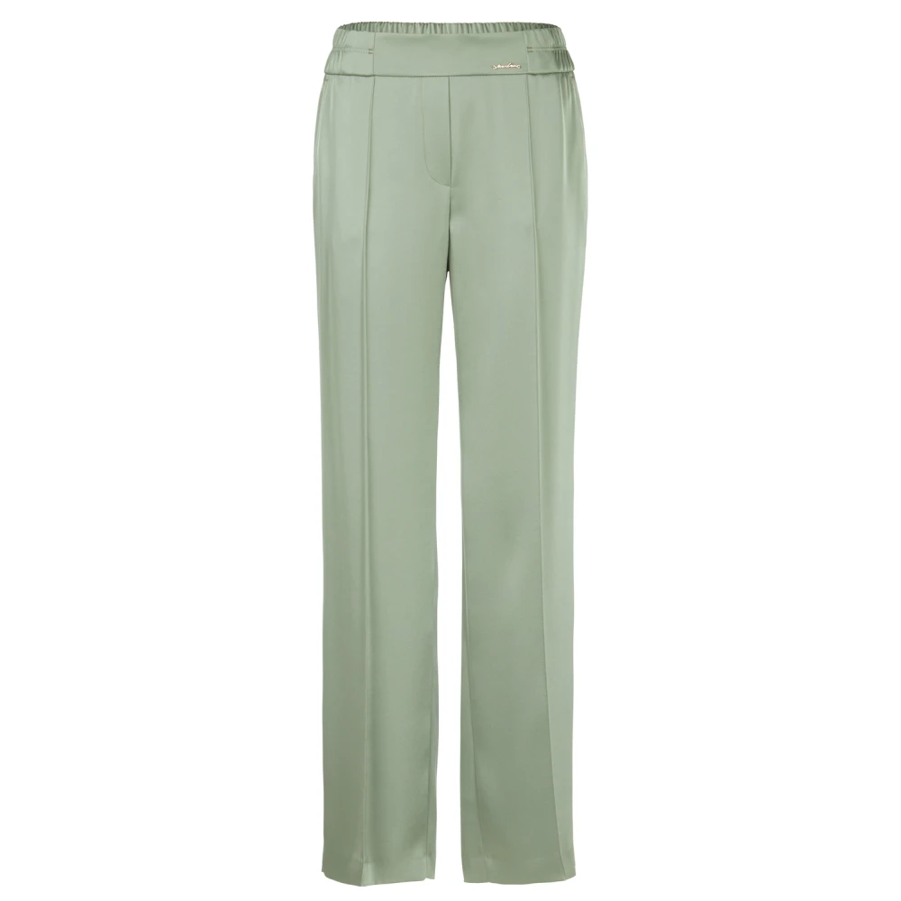Marc Cain Casual Wijde Broek Green Dames