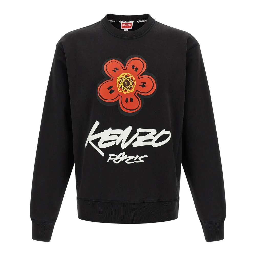 Kenzo Herr Svart Sweatshirts & Hoodies M, Bomull, Futura 2000 Sweatshirt