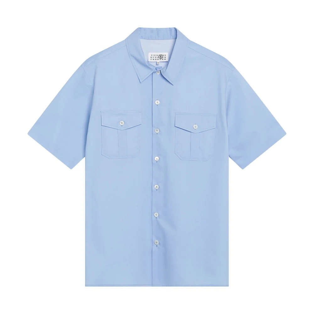 Mm6 Maison Margiela Uomo Blu Magliette, L, New,