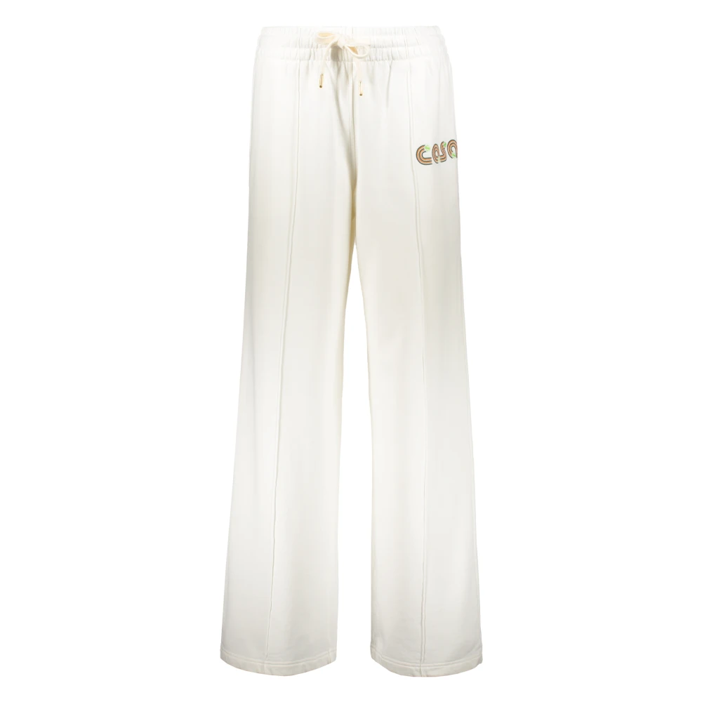 Casablanca Geborduurde Katoenen Track-Pants White Dames