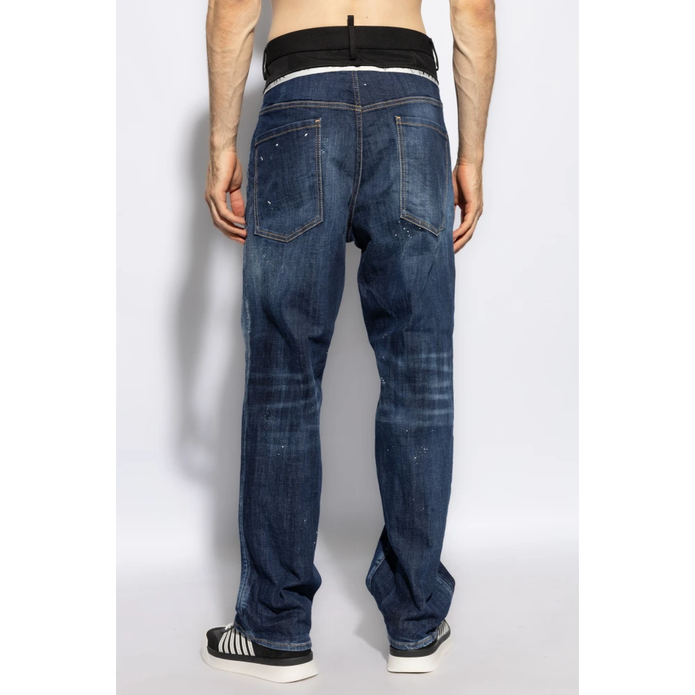 Dsquared2 Jeans gemaakt van gecombineerde materialen Blue Heren
