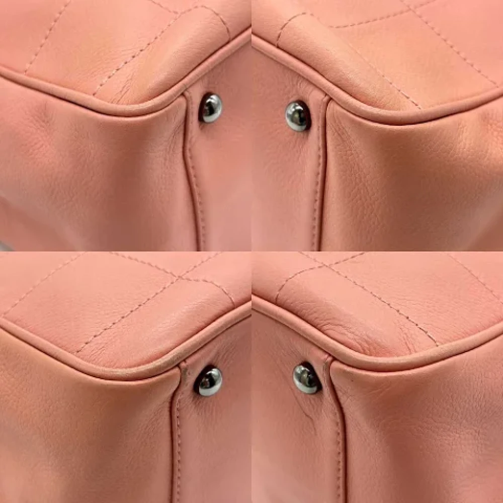 Chanel Vintage Pre-owned Leather handbags Pink Dames