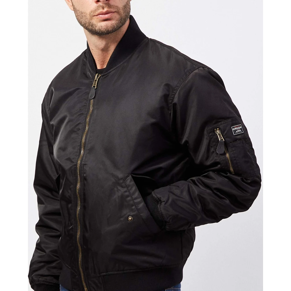 Guess Zwarte Bomberjack met Zakken Black Heren