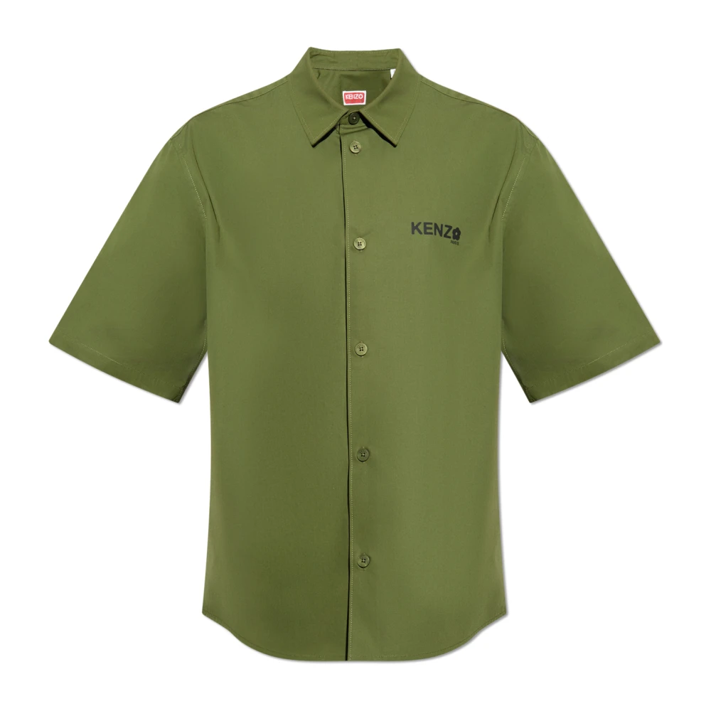 Kenzo Kortemouwenshirt Green Heren