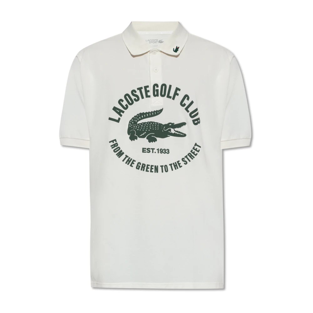 Lacoste Polo shirt met logo Beige Heren