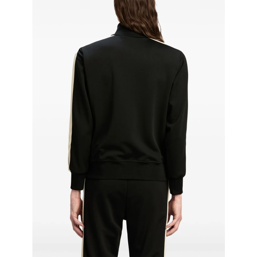 Palm Angels Zwart en wit sweatshirt stijlvol ontwerp Black Heren
