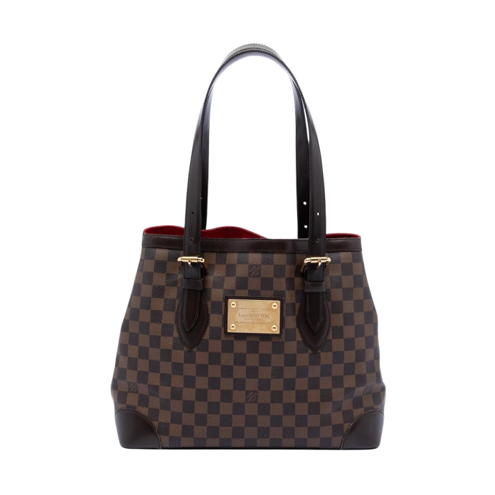 Louis Vuitton Vintage Women's Brown Pre-Owned Damier Ebene Canvas Tote Bag