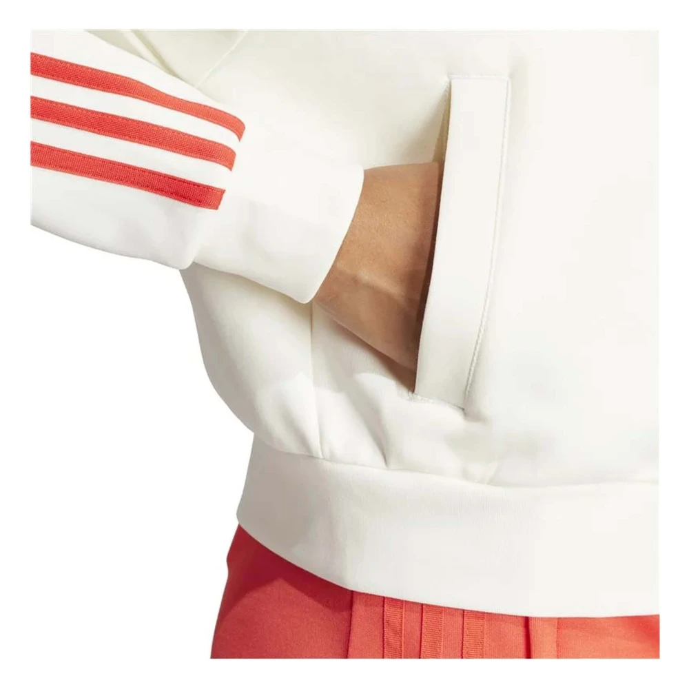 Adidas Future Icons 3-Stripes Full Zip Hoodie White Dames